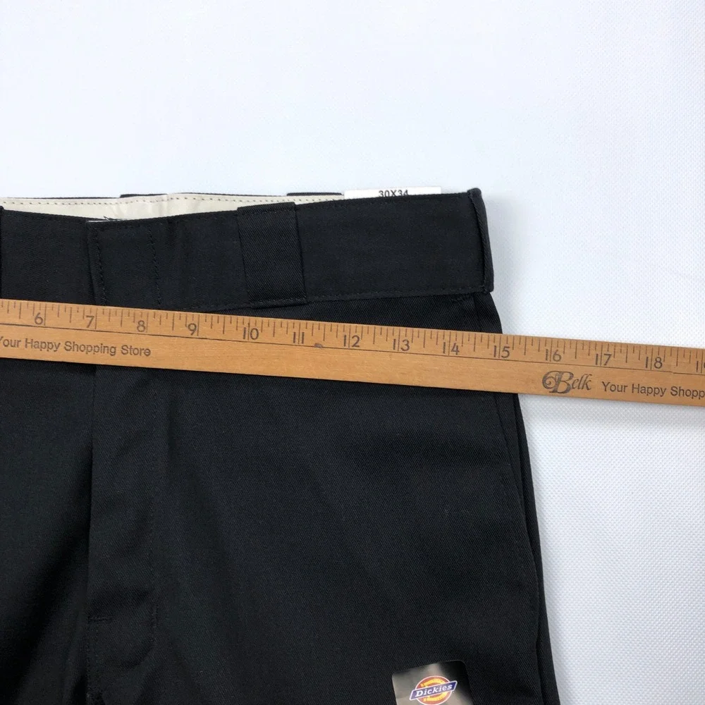 Dickies 874 Original Fit Work Pants Mens 30x34 Black 874BK Twill Straight Leg